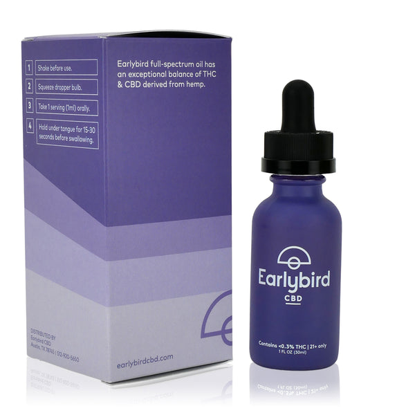 Earlybird CBD Full Spectrum CBD Oil 1500mg 30ml About