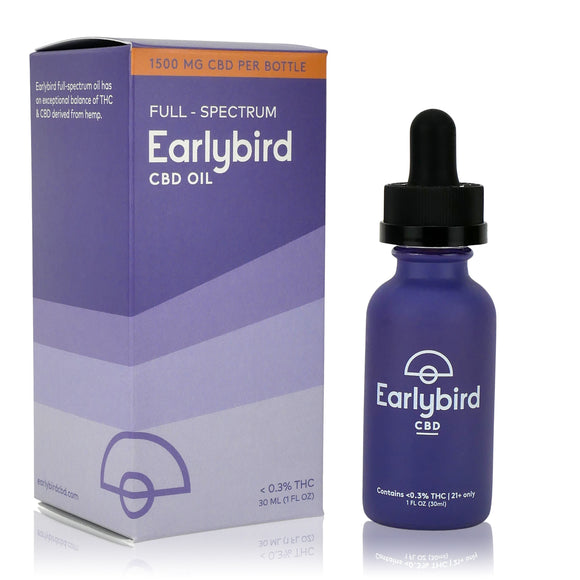 Earlybird CBD Full Spectrum CBD Oil 1500mg 30ml Front