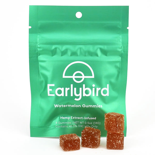 Earlybird CBD - Full Spectrum CBD Gummies - Watermelon - 4 Pack
