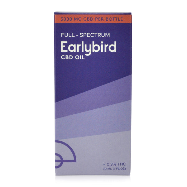 Earlybird CBD Full Spectrum CBD Oil 3000mg 30ml Box Front