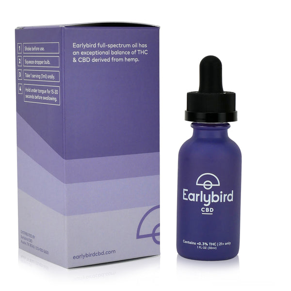 Earlybird CBD Full Spectrum CBD Oil 750mg 30ml About