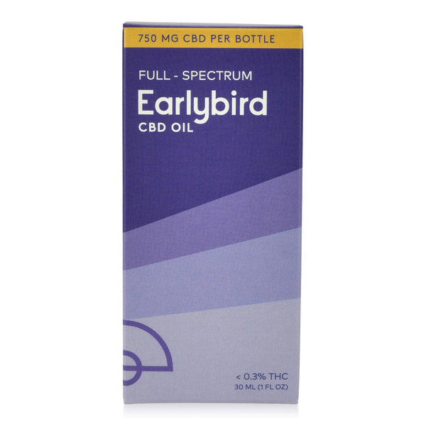 Earlybird CBD Full Spectrum CBD Oil 750mg 30ml Box Front